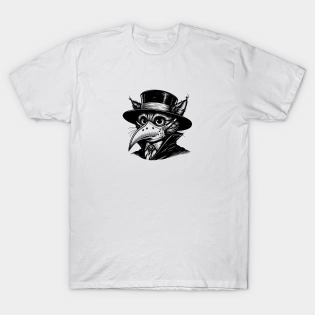 Cat Plague doctor T-Shirt by AnnArtshock